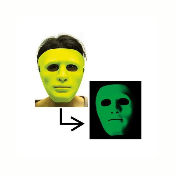 Blacklight mask responsive to black light Lime Green Pink
