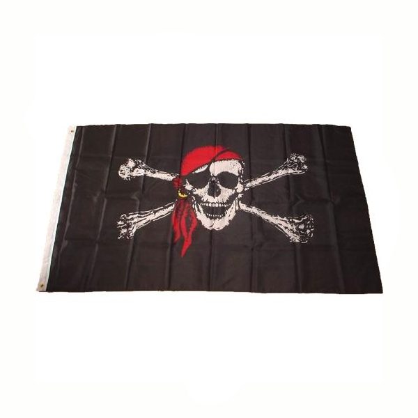Fabric Pirate Flag and Jolly Rancher Flag
