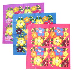 Bandanna - Hibiscus Print