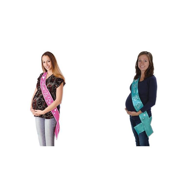 Mom-To-Be Satin Sash