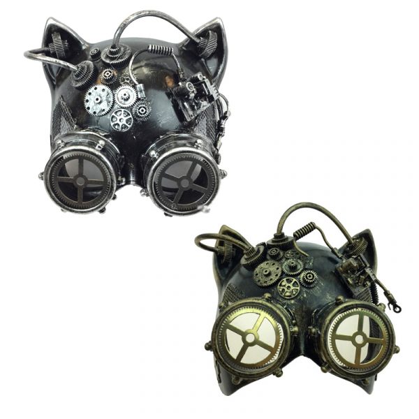 Costume Steampunk Cat-Shaped Mask