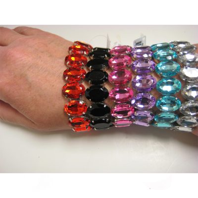 elastic gemstone bracelet - 6 colors
