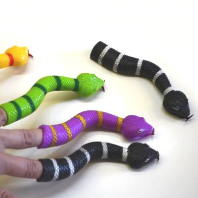 6" Rubber Snake Finger Puppet