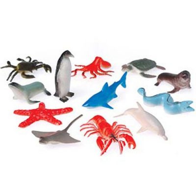 Small rubber sea animals 12/package