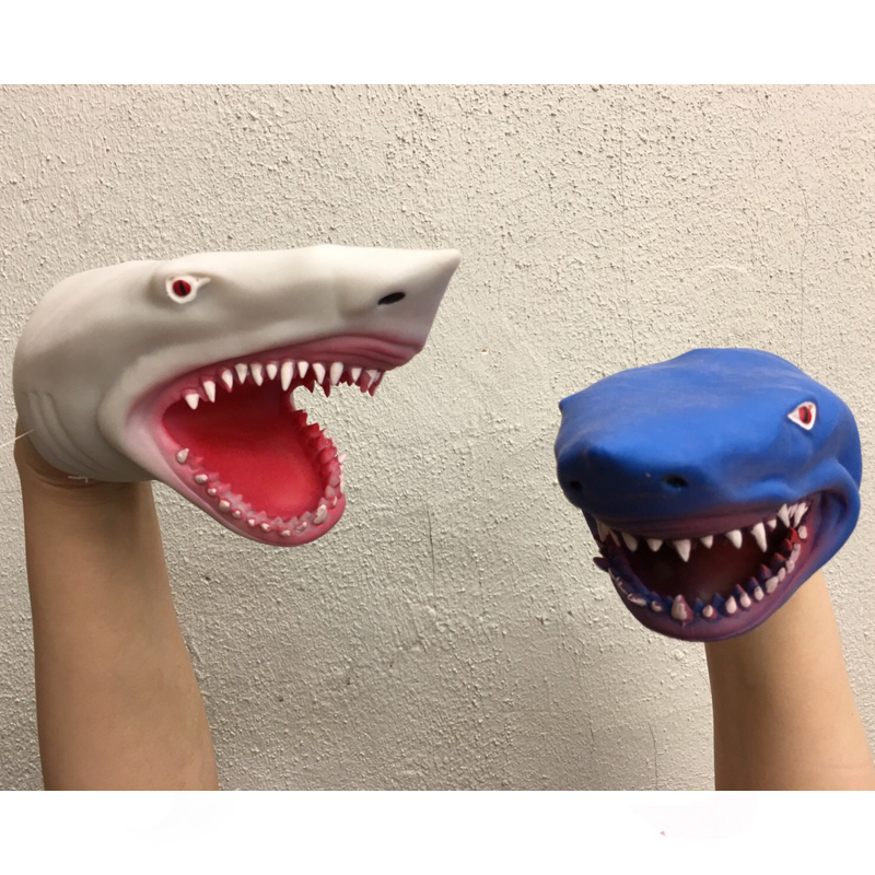 rubber shark puppet