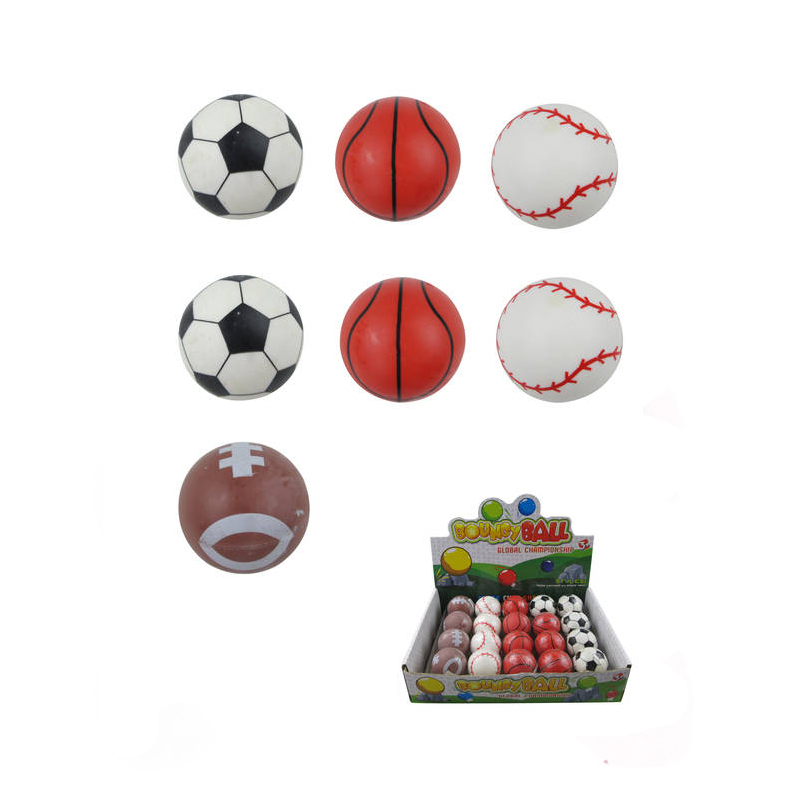 Rubber High-Bounce Ball 4 Sports Designs
