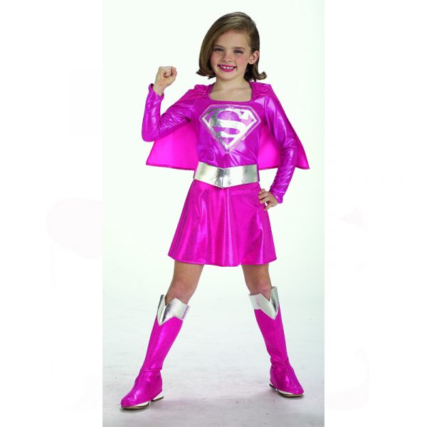 Supergirl Child's Pink Superhero Costume