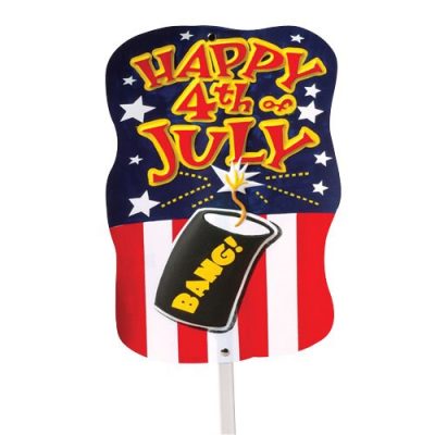 3-dimensional 4th of July Yard Sign