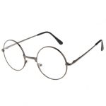 Round Eyeglasses Clear Lens Wire Frames