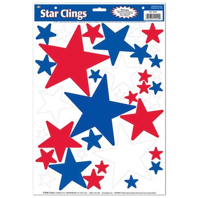 Star Clings Patriotic