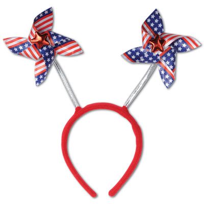 Patriotic Pinwheel Head Boppers