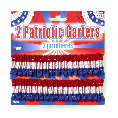 Patriotic Garters Arm bands Red White Blue