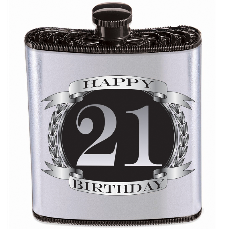 Novelty Plastic Drinking Birthday Flask
