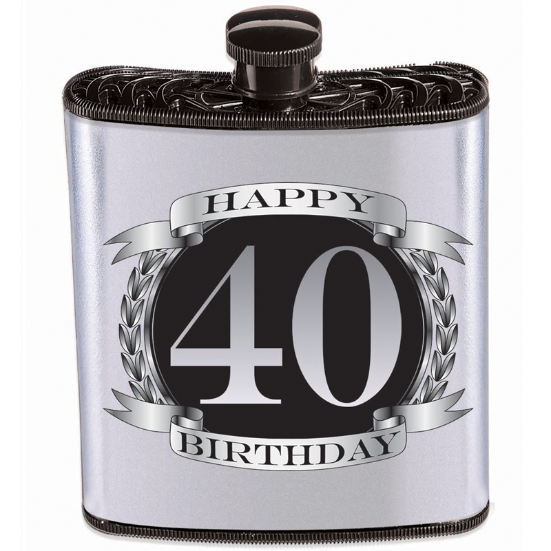 Novelty Plastic Drinking Birthday Flask
