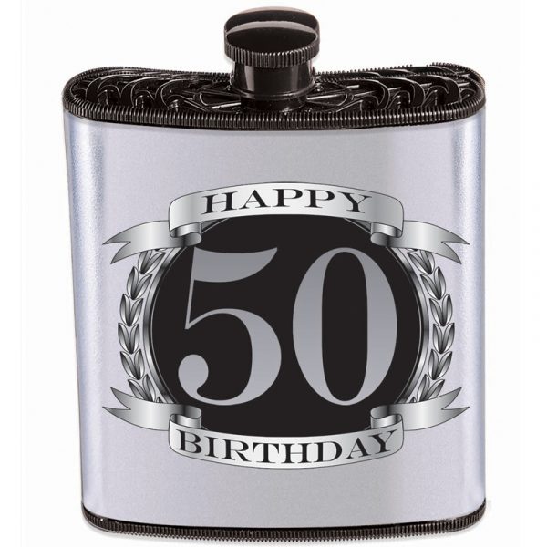 Novelty Plastic Drinking Birthday Flask