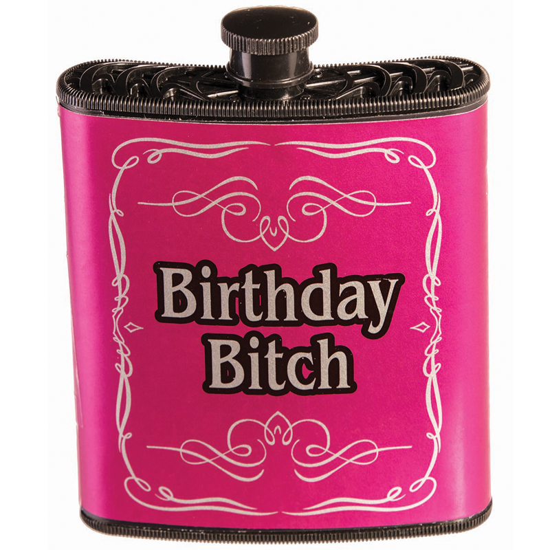 Novelty Plastic Drinking Birthday Flask