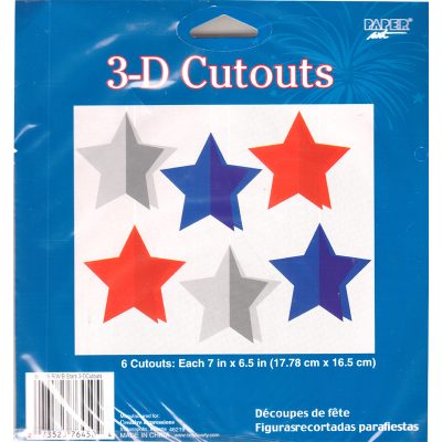 3-D Hanging Patriotic Star Cutouts
