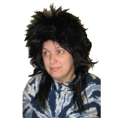 Kenar Long Black Shag Wig