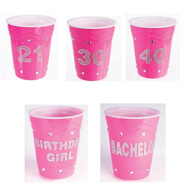 Pink Birthday "Solo" Cups