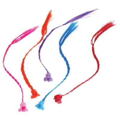 Party Neon Clip-on Nylon Hair Extensions