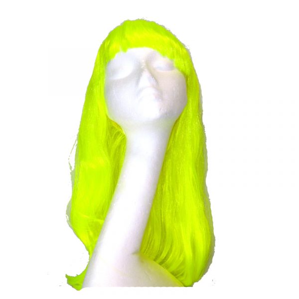 Promo Neon Yellow Electric Diva Wig