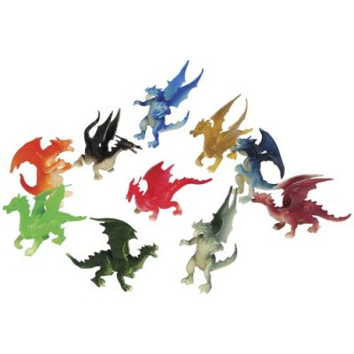 Assorted Rubber Dragons - small