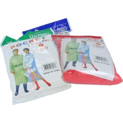 Plastic Pocket Raincoat Poncho