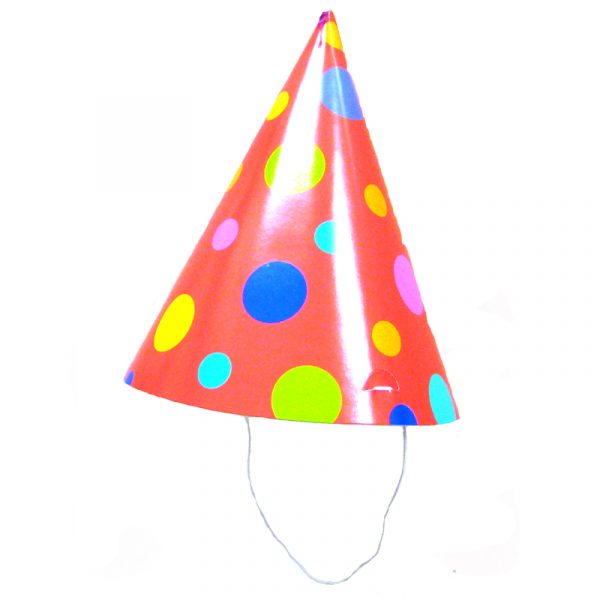 Polka Dot Conical Birthday Party Hat