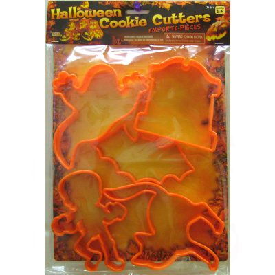 5 Piece Plastic Halloween Cookie Cutter Set