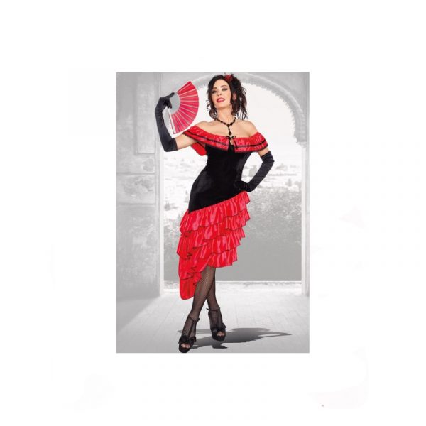 Spanish Dancer Adult Halloween Costume Dress