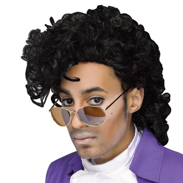 Rockin 80s Prince Like Black Wig