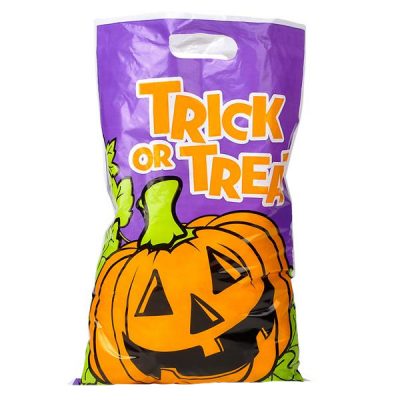 Plastic Halloween Trick Treat Bag 11 x 17 inches