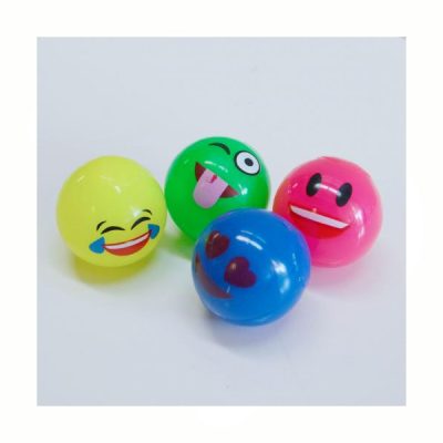 2 Inch Novelty Party Rubber Light-Up Emoji Ball