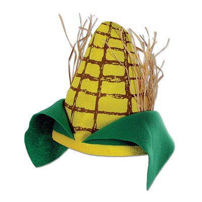 Plush Fabric Corn Cob Hat
