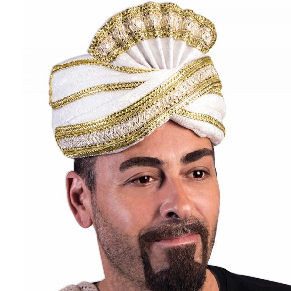 Deluxe Trimmed Fabric Sultan Hat