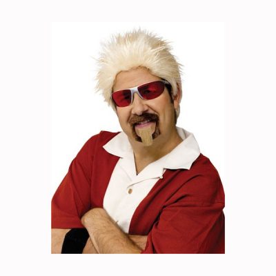 Celebrity Chef Wig and Goatee Halloween Costume Set