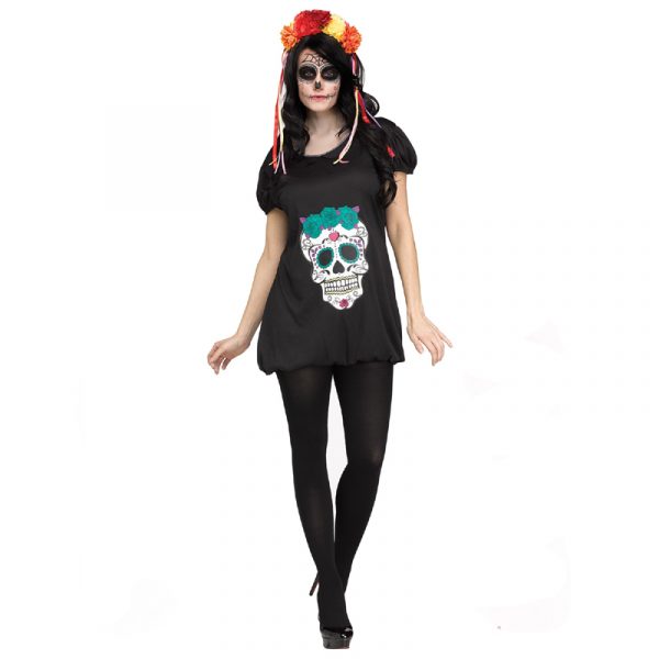 Day of the Dead Romper- Adult Halloween Costume