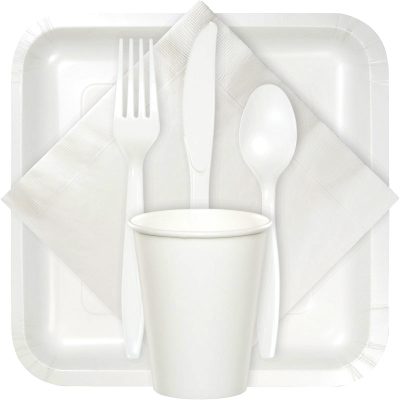 white tableware