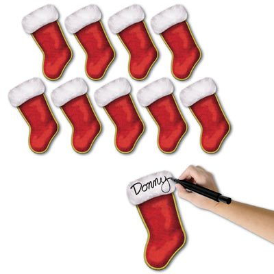 Mini Christmas Stocking Cutouts