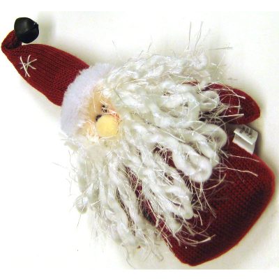 Woven Fabric Santa Ornament