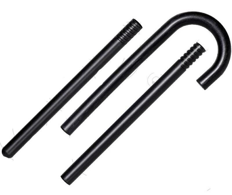 30″ Plastic Black Walking Cane
