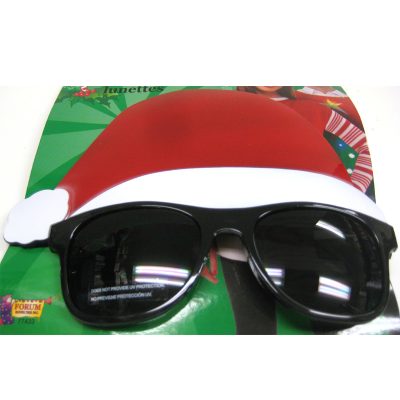 Santa Hat Dark Lens Sunglasses