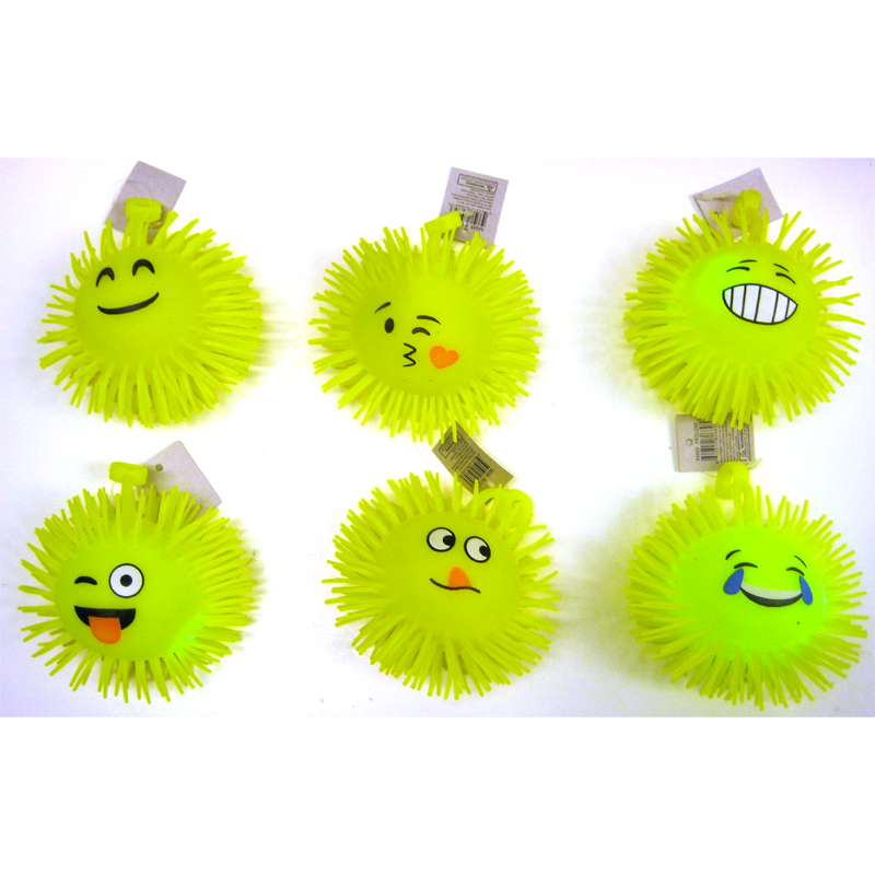 Details about   6 LED LIGHT UP EMOJI PUFFER BALLS 5" PARTY FAVOR GOODY BAG CARNIVAL TOY BALL 