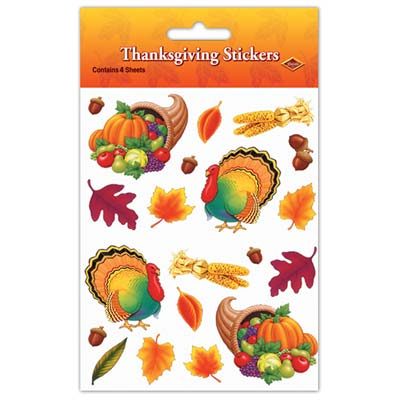 Thanksgiving Stickers Party Decoration