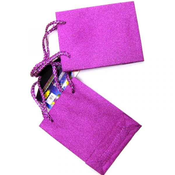 Hot Pink Diamond Tote Gift Bags -2 Pack
