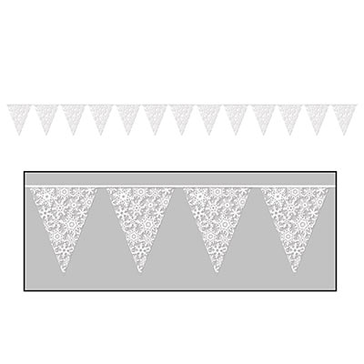 Snowflake Pennant Banner Holiday Decorations