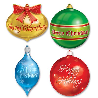Packaged Christmas Ornament Cutouts