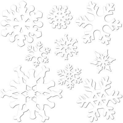 Snowflake Cutouts Christmas Holiday Decorations