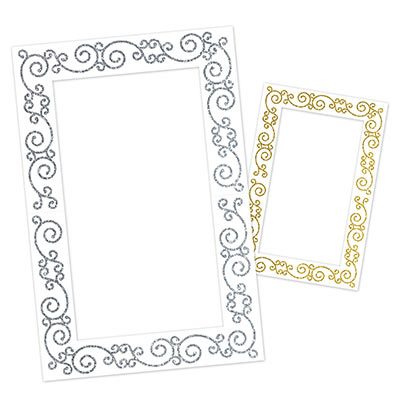 Glittered Photo Fun Frame Party Accessory