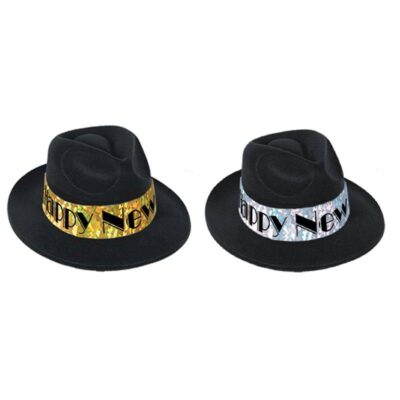 Happy New Year Fedora - Swingin Gold or Swingin Silver
